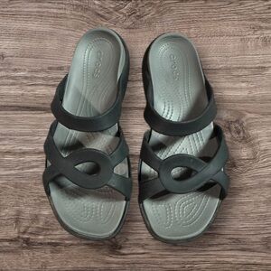 CROCS Black Sandals size 11 regular
